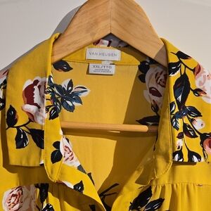 Van Heusen Yellow Floral Blouse